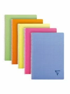CLAIREFONTAINE 1 Cahier "Linicolor" 21x29,7 - 100 Pages - Quadrillé 5x5 - Couleur Aléatoire