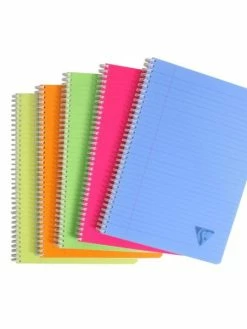 CLAIREFONTAINE 1 Cahier "Linicolor" 21x29,7 - 180 Pages - Ligné + Marge - Couleur Aléatoire