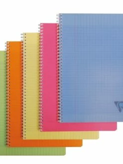 CLAIREFONTAINE 1 Cahier "Linicolor" 21x29,7 - 180 Pages - Séyès - Couleur Aléatoire