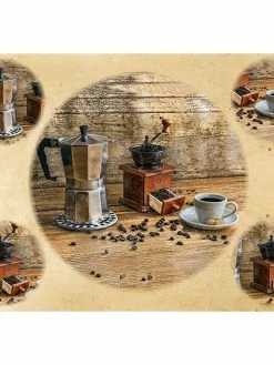 FABRIKA DECORU 1 Feuille De Papier De Découpage Collage 21 X 29,7 Cm MOULIN A CAFE 151