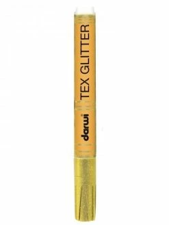 Perlesmania 1 Marqueur, Feutre TEX Glitter Pour Tissu Darwi Jaune 700