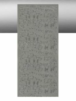 Le Suh 1 Planche De Stickers Autocollants Peel Off ARGENT CALECHE CHEVAL 1186