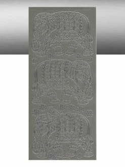 Le Suh 1 Planche De Stickers Autocollants Peel Off ARGENT ELEPHANT ASIE 1154