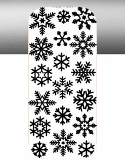 Le Suh 1 Planche De Stickers Autocollants Peel Off ARGENT HIVER GIVRE 7069