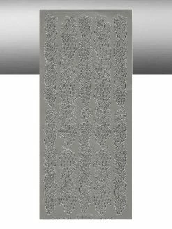 Le Suh 1 Planche De Stickers Autocollants Peel Off ARGENT RAISIN 1067