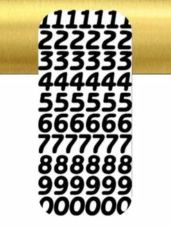 Le Suh 1 Planche De Stickers Autocollants Peel Off DORE CHIFFRE 1568