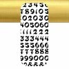 Le Suh 1 Planche De Stickers Autocollants Peel Off DORE CHIFFRE 6202