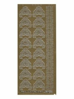 Le Suh 1 Planche De Stickers Autocollants Peel Off DORE DECORATION 269