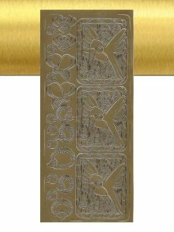 Le Suh 1 Planche De Stickers Autocollants Peel Off DORE GUEPE PEROQUET HERISSON