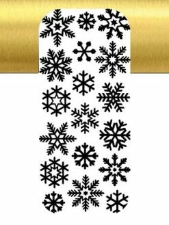 Le Suh 1 Planche De Stickers Autocollants Peel Off DORE HIVER GIVRE 7069