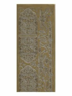 Le Suh 1 Planche De Stickers Autocollants Peel Off DORE NOEL VITRAUX