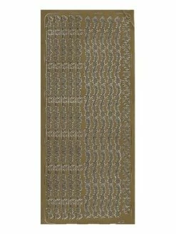 Le Suh 1 Planche De Stickers Autocollants Peel Off DORE RANGEE ETOILE 109