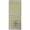 MAPIERRINE 1 Planche De Stickers Autocollants Transparents Embossage Relief Doré DECORATION FLEUR PAPILLON 6528