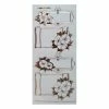 MAPIERRINE 1 Planche De Stickers Autocollants Transparents Embossage Relief Doré MESSAGE FLEUR 8602