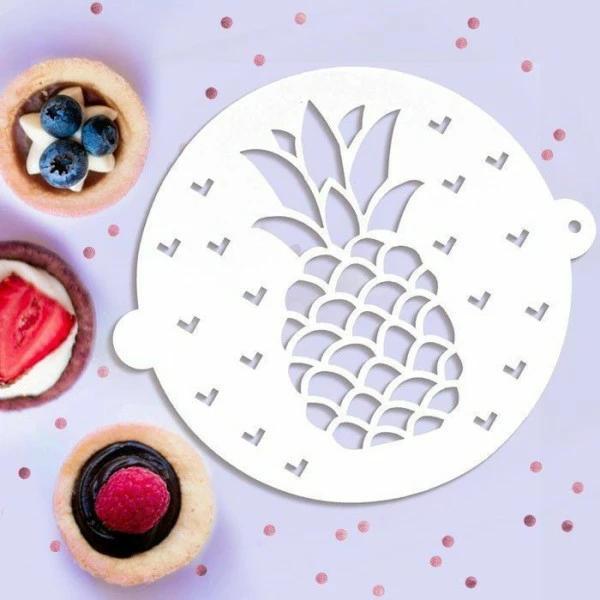 Czech Beads Exclusive 1 Police De Pc, Artisanat, Pochoir, Pochoir De Cuisson D'Ananas, 19.5 × 17cm, Modèle En Plastique De 3 Czech Beads Exclusive 1 Police De Pc, Artisanat, Pochoir, Pochoir De Cuisson D'Ananas, 19.5 × 17cm, Modèle En Plastique De – Image 3