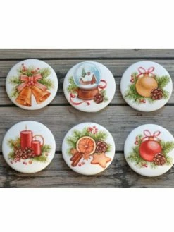 Czech Beads Exclusive 1 Set Christmas Mix Glue Sur Décor Cabochon, Découpage, éléments Décoratifs, Scrapbooking, Artisanat