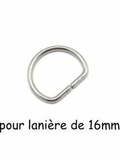 La Cuisine Des Perles 10 Anneaux En D Argenté Pour Anse De Sac 16mm, Demi-anneau Ouvert En Métal
