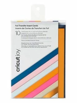 10 Cartes Et Enveloppes Et Feuilles De Foil Multicolores Cricut 15,9 X 11,43 Cm - Cricut Joy