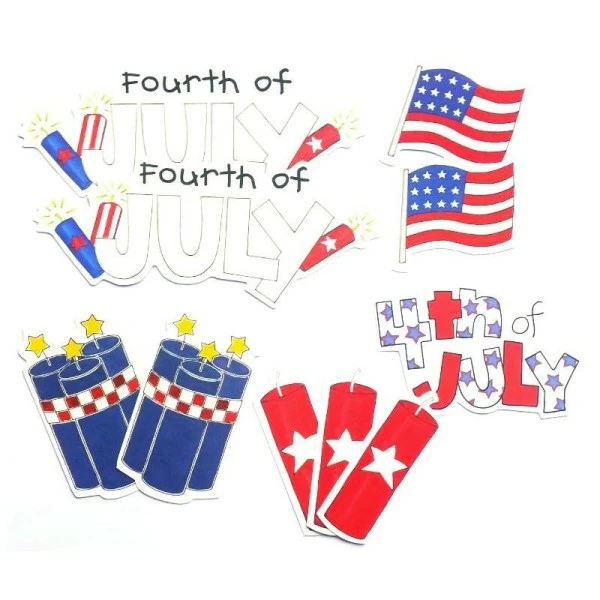 10 Découpes Fête Nationale Américaine My Mind's Eye 1 10 Découpes Fête Nationale Américaine My Mind's Eye