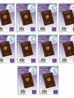 10 étuis De Protection Pour Passeport - Plastique - Transparent - Exacompta
