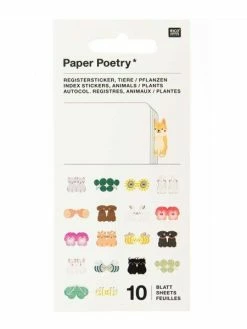 Rico Design 10 Feuilles D'Autocollants Registre Animaux