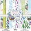 10 Papiers Scrapbooking 20 X 20 Cm FABRIKA DECORU COLORFUL SPRING