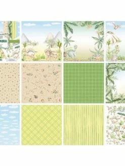 10 Papiers Scrapbooking 20 X 20 Cm FABRIKA DECORU DINOSAURIA -V-Zug shop 10 papiers scrapbooking 20 x 20 cm fabrika decoru dinosauria p 2