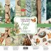 10 Papiers Scrapbooking 20 X 20 Cm FABRIKA DECORU FOREST LIFE