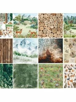 10 Papiers Scrapbooking 20 X 20 Cm FABRIKA DECORU FOREST LIFE -V-Zug shop 10 papiers scrapbooking 20 x 20 cm fabrika decoru forest life p 2