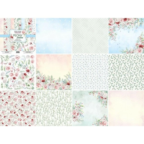 10 Papiers Scrapbooking 20 X 20 Cm FABRIKA DECORU PEONY GARDEN 2 10 Papiers Scrapbooking 20 X 20 Cm FABRIKA DECORU PEONY GARDEN – Image 2