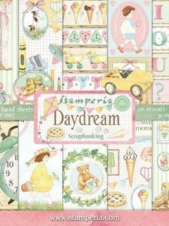 10 Papiers Scrapbooking 30 X 30 Cm Stamperia DAYDREAM