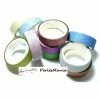 Perlesmania 10 Rouleaux De Masking Tape Multicolores à Paillettes 15mm H201, DIY