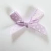 Tricot Créations 10 X Noeuds à Pois En Ruban Satin 7mm : Lilas - 001066