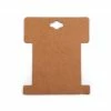 Czech Beads Exclusive 100pc Brun Naturel De La Carte De Papier D'Emballage Bobine Bobine 8.6x10.2cm, Pvc Sacs, Tube, Des C