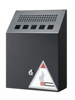 Durable Cendrier Mural Noir - Cendrier