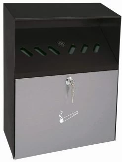 Wedo Cendrier Mural Noir - Cendrier