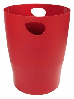 Biella Corbeille à Papier ECO 15 L, Rouge - Corbeille