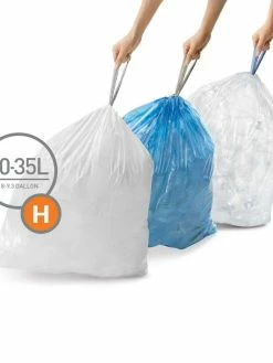 Simplehuman Sacs Poubelle H 35 L, 60 Pièce/s - Sacs Poubelle -V-Zug shop 1057359 3 5