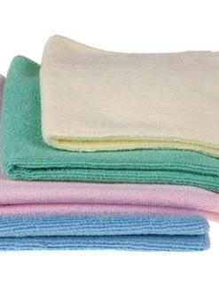 Edi Baur Chiffon De Nettoyage En Microfibre 4 Pièce/s, Bleu/Rose/Vert/Jaune - Chiffon De Nettoyage