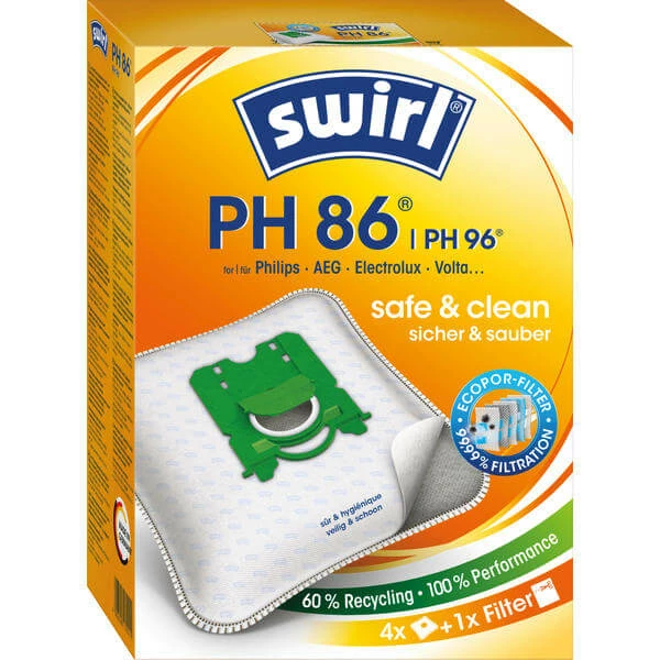 Swirl Sac à Poussière PH86 MicroPor Plus AirSpace - Sac à Poussière 1 Swirl Sac à Poussière PH86 MicroPor Plus AirSpace - Sac à Poussière