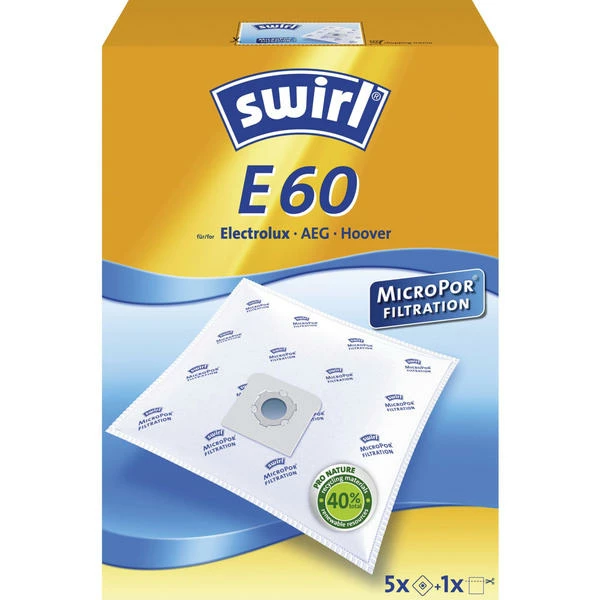 Swirl E 60 - Sac à Poussière 1 Swirl E 60 - Sac à Poussière