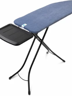 Brabantia Table à Repasser Avec Tablette Pour Station Vapeur Bleu Denim - Table De Repassage