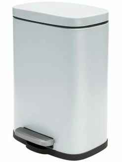 SPIRELLA Poubelle à Pédale Akira 5 L, Blanc - Poubelle à Pédale