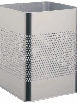 Durable Corbeille à Papier 18,5 Litres, Argent - Corbeille