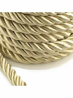 Czech Beads Exclusive 10m 4 D'Or Lieutenant Corde / Corde De Ø10mm, Les Cordons Des Stores Et Des Chaînes, Mercerie,