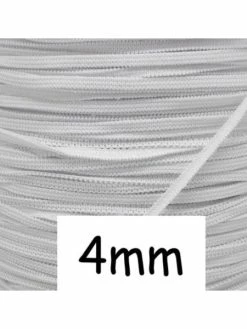 La Cuisine Des Perles 10m Elastique Plat Blanc 4mm Souple - Tresse Élastique 4mm - Ruban Élastique Blanc Pour Masque