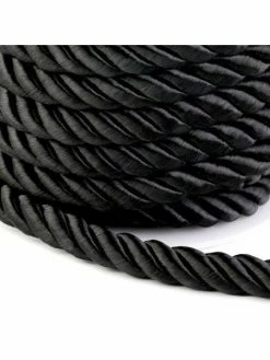 Czech Beads Exclusive 10m Noir Corde / Corde De Ø10mm, Les Cordons Des Stores Et Des Chaînes, Mercerie,