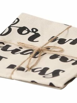 Esmée Torchon Pour La Vaisselle Sorry For What I Said 50 X 70 Cm, Beige - Torchon Pour La Vaisselle