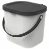 ROTHO Bacs De Recyclage Albula 6 L, Blanc - Bac à Compost