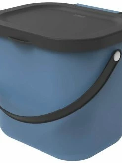 ROTHO Bacs De Recyclage Albula 6 L, Bleu - Bac à Compost